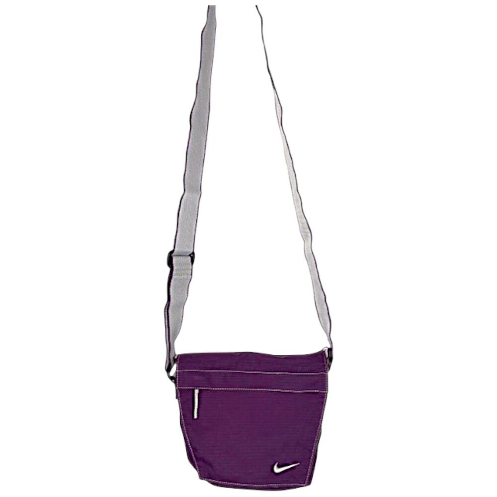 Nike 100% Nylon Crossbody Bag - Purple/White - 9" x 6.5" x 3" - Picture 2 of 8